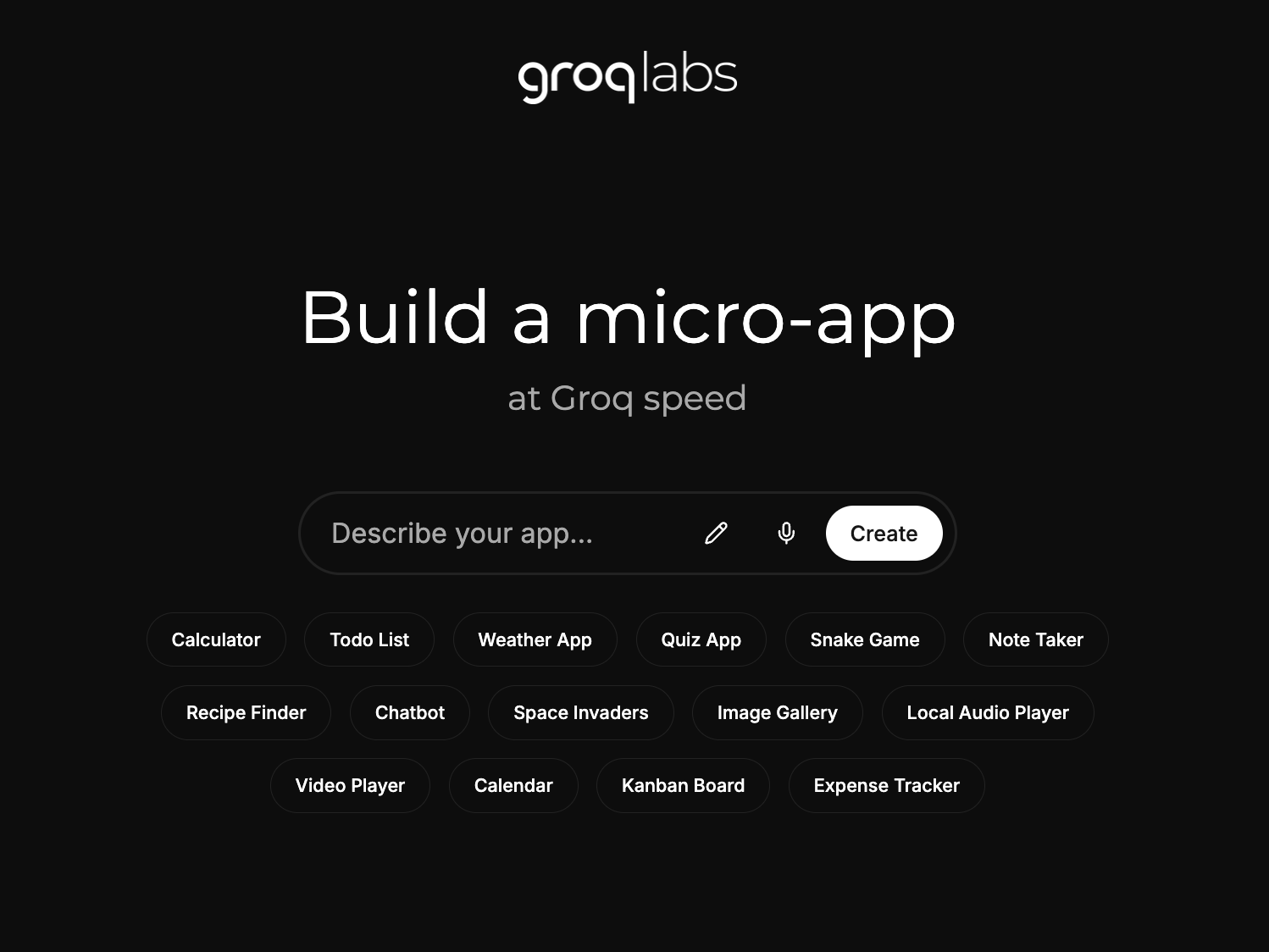 Groq App Generator